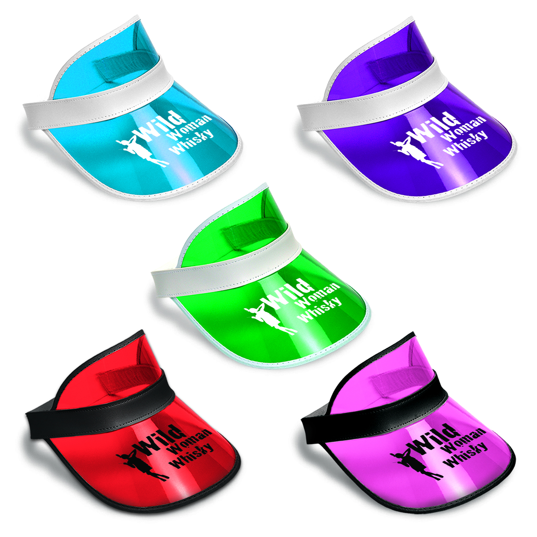 Plastic Dealer Visor w/ a 1-Color Custom Direct Pad Print 3