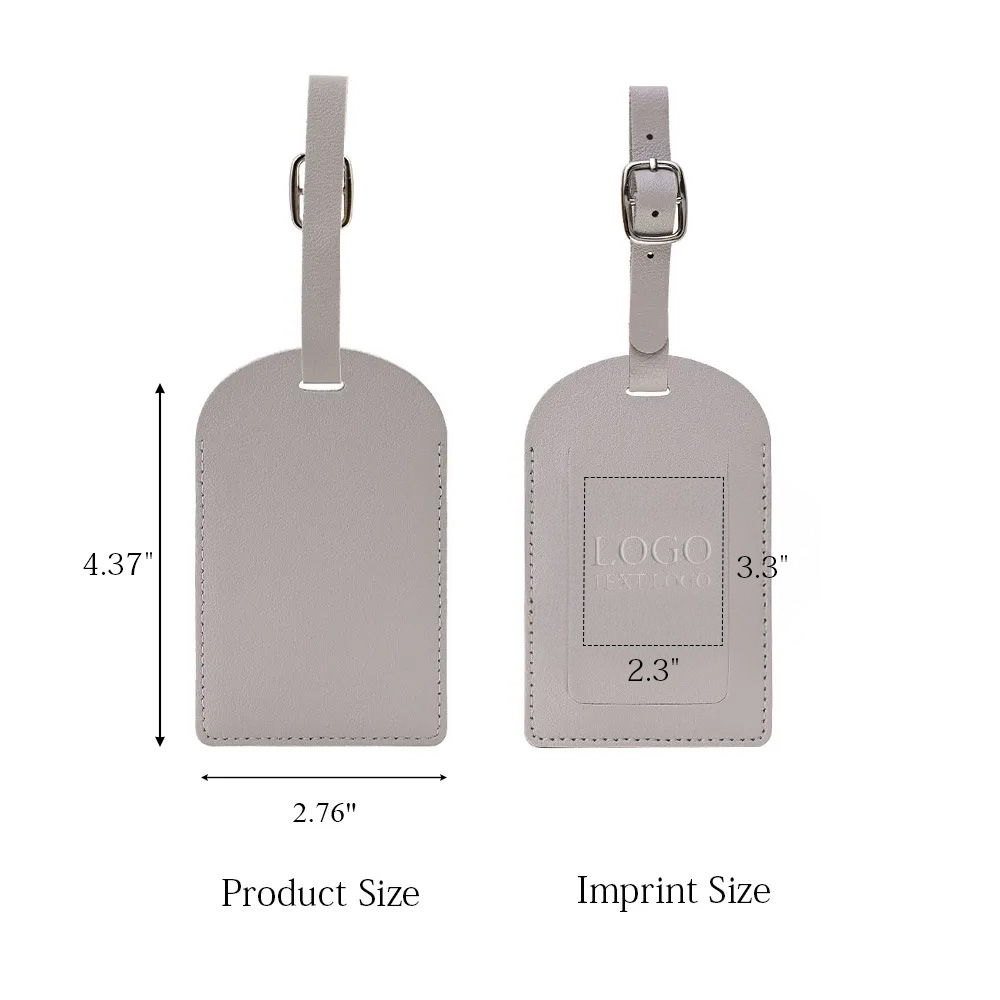 Vegan Leather Luggage Tags With Logo 7