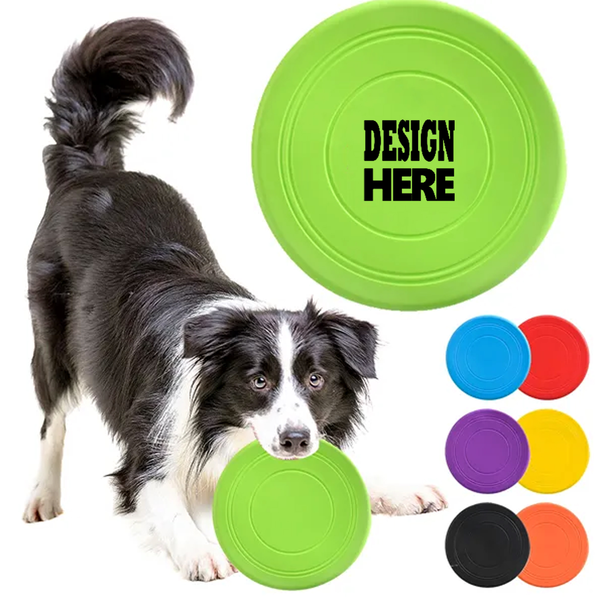 Soft Rubber Dog Flying Disc 7 Inch, 7 Colors 8