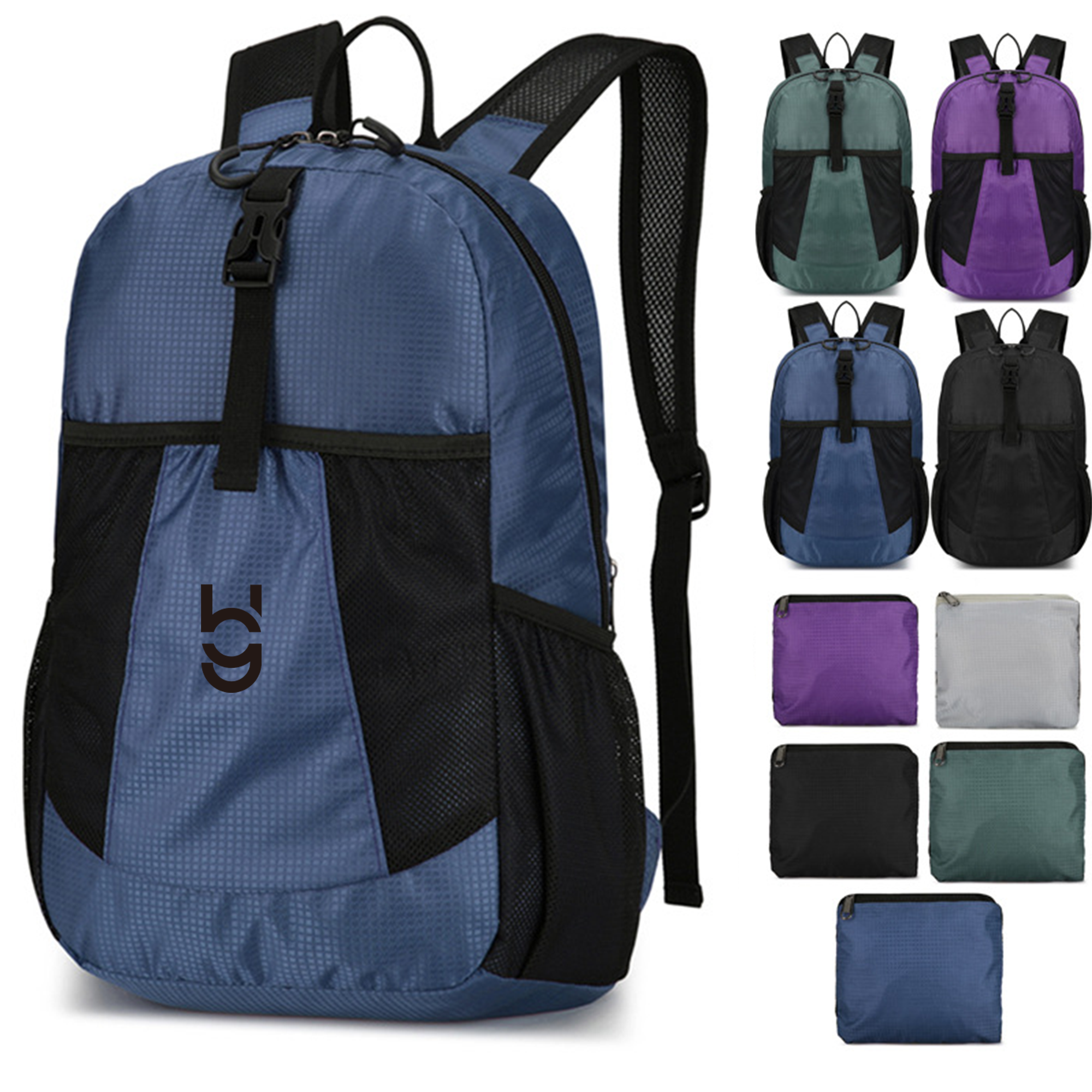 Foldable Waterproof Backpack with Multiple Compartments