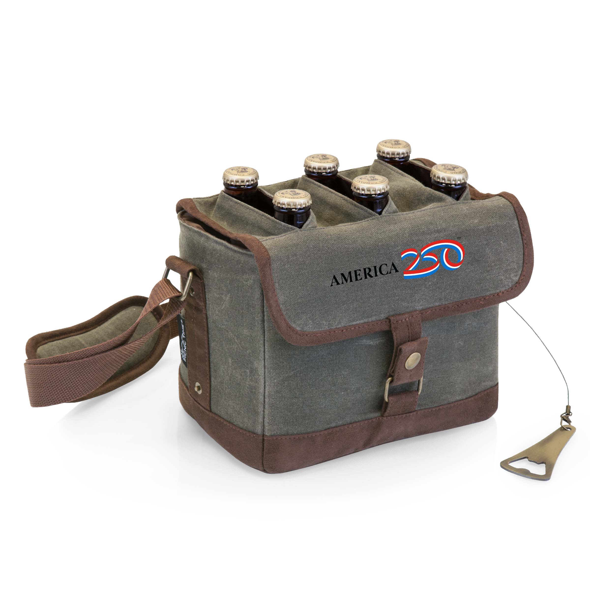 Beer Caddy Cooler Tote with Opener 24