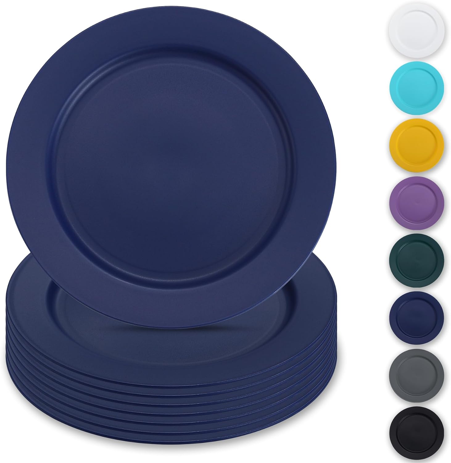 Reusable Flat Dinner Plates 6