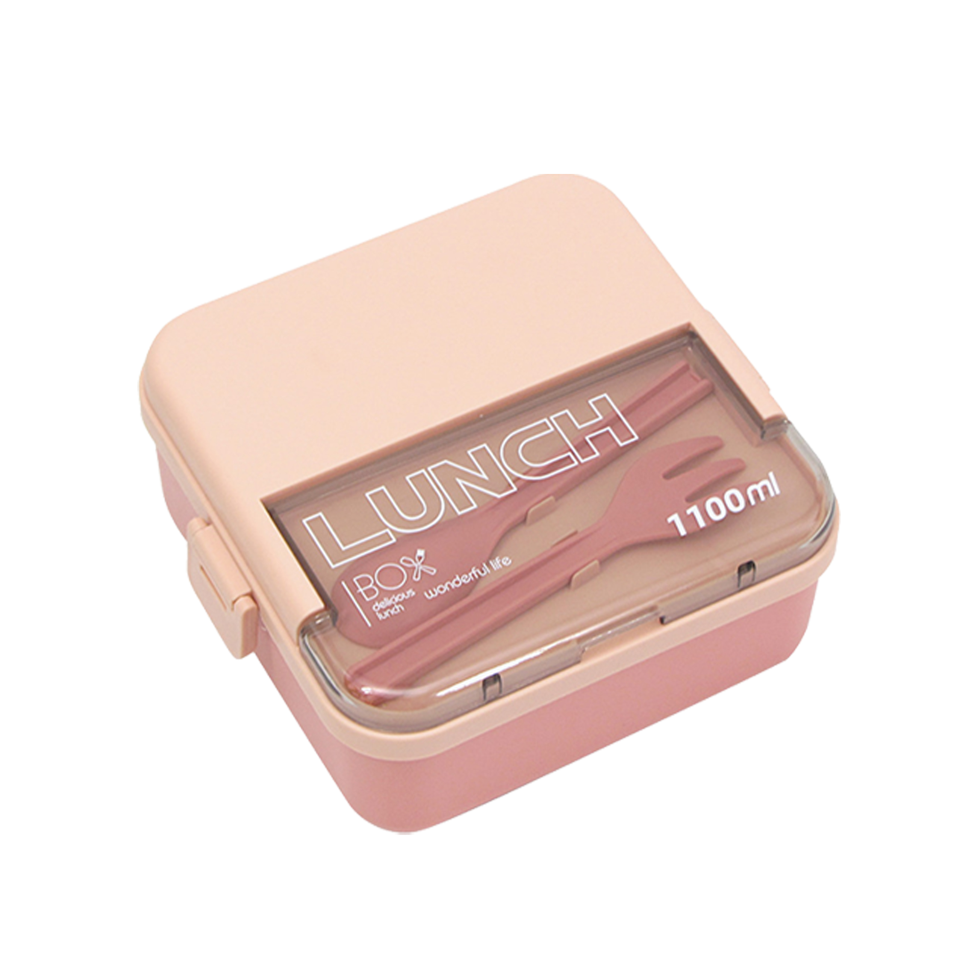 Plastic Lunch Box With Utensils 8