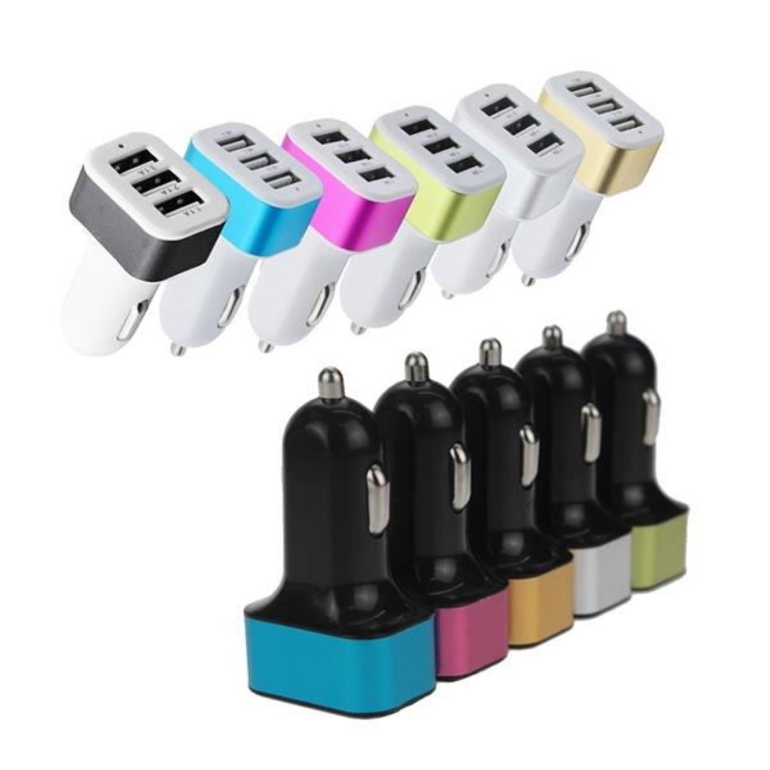Three-Port USB Car Charger
