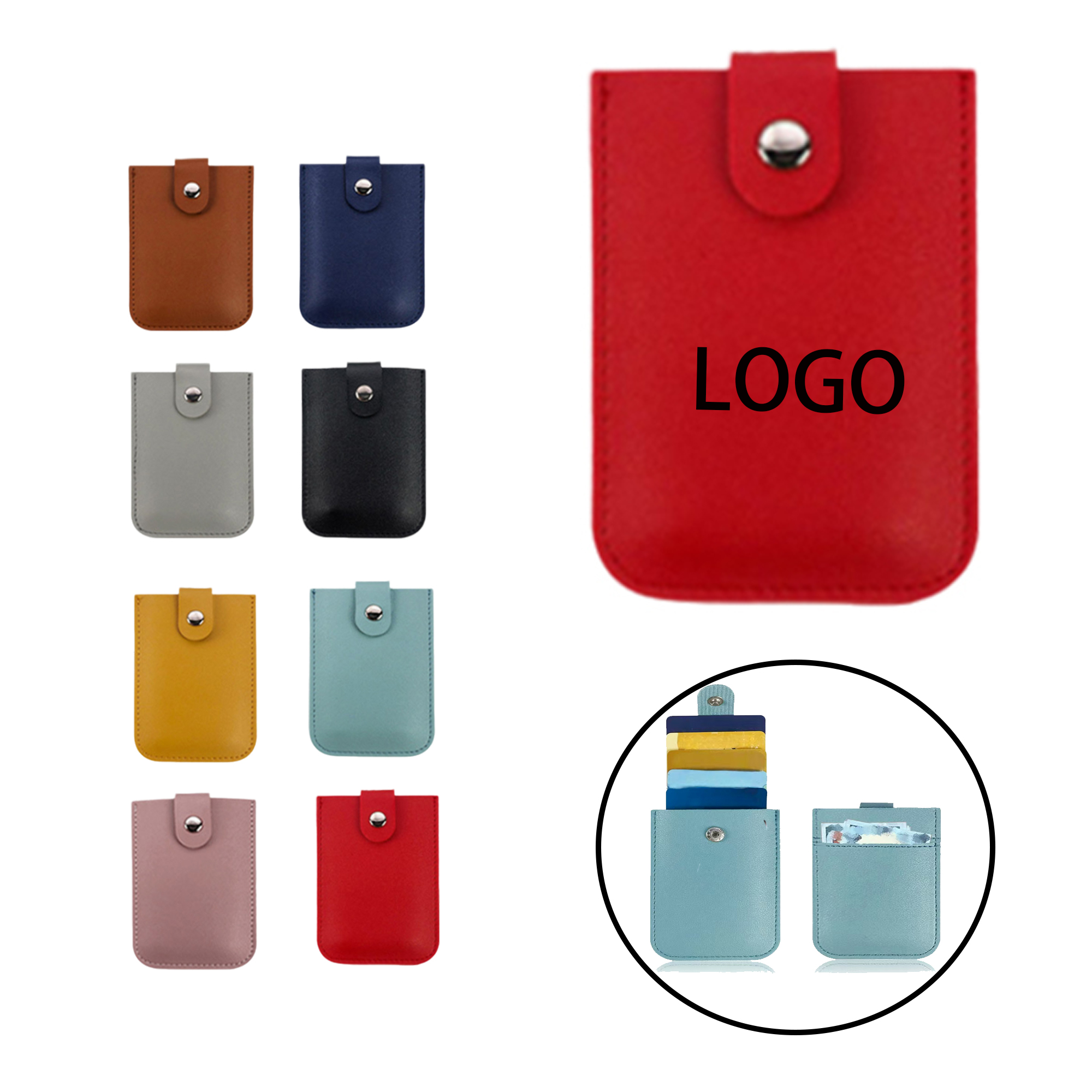 MOQ:50pcs Slim RFID Blocking Wallet 5