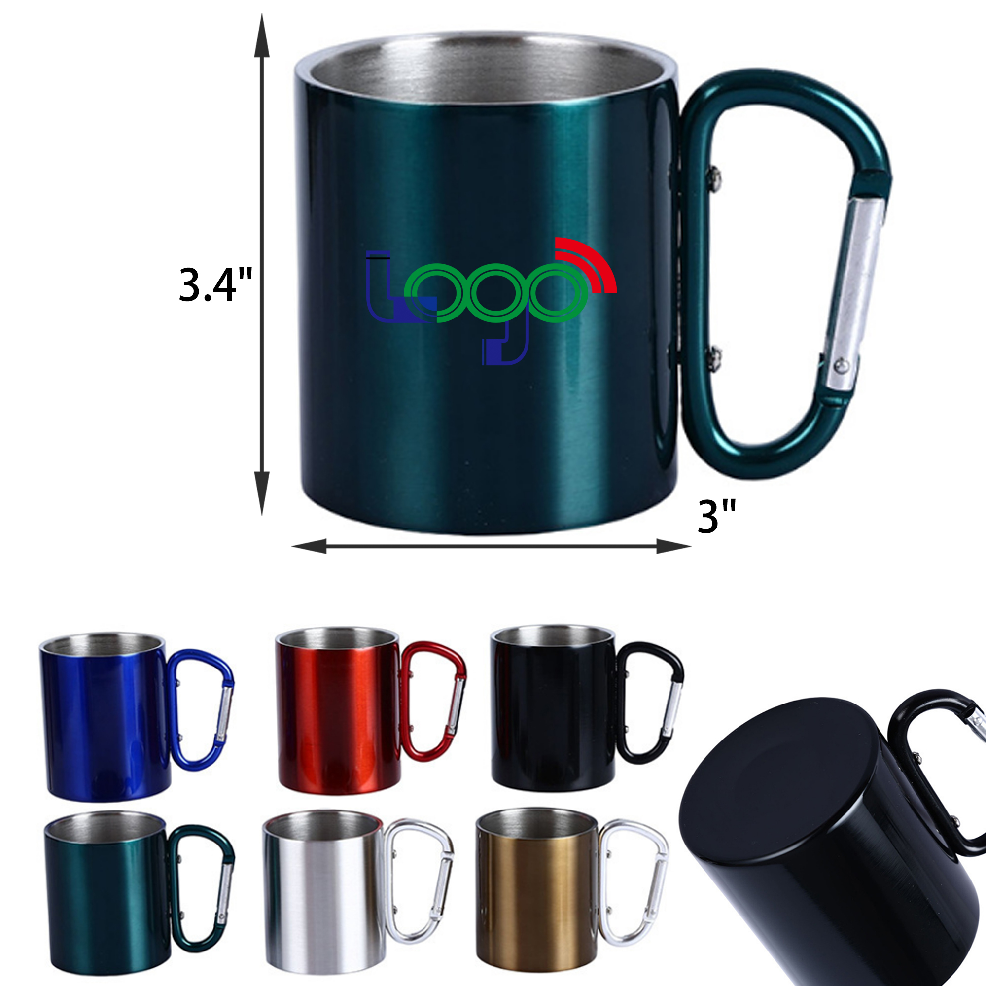 MOQ 50 Versatile 10 OZ Outdoor Camping Stainless Steel Cup 7