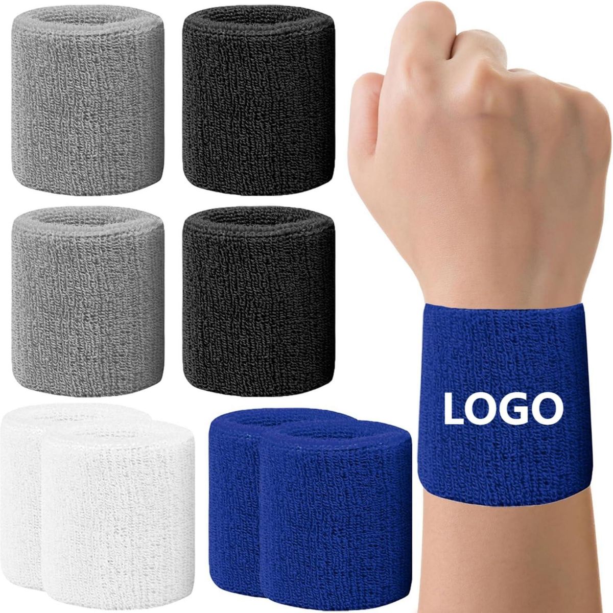 Cotton Sweat Terry Wristband - DFCED0007 | A Better