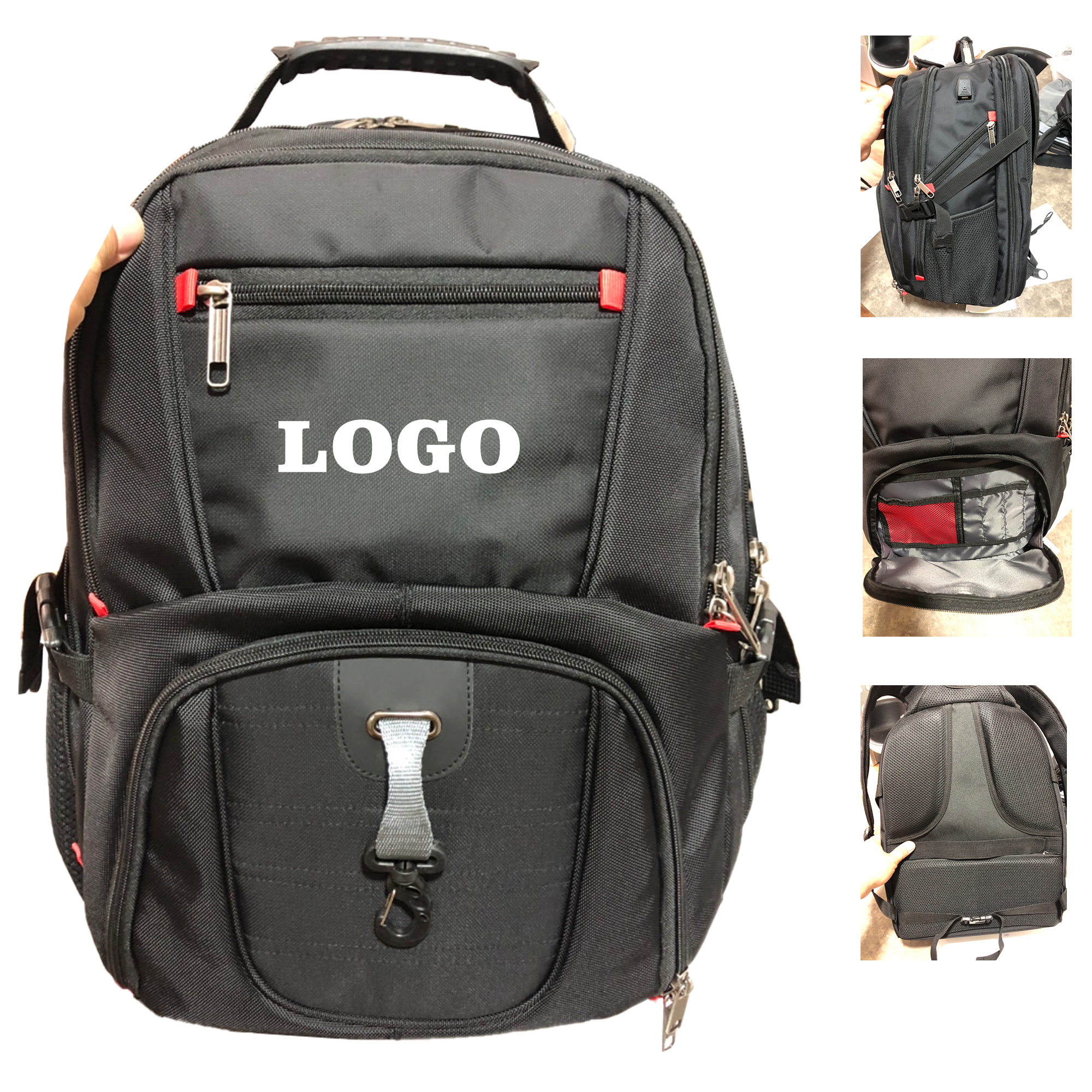 Waterproof Laptop Backpack With Charging Port MOQ 10PCS 4