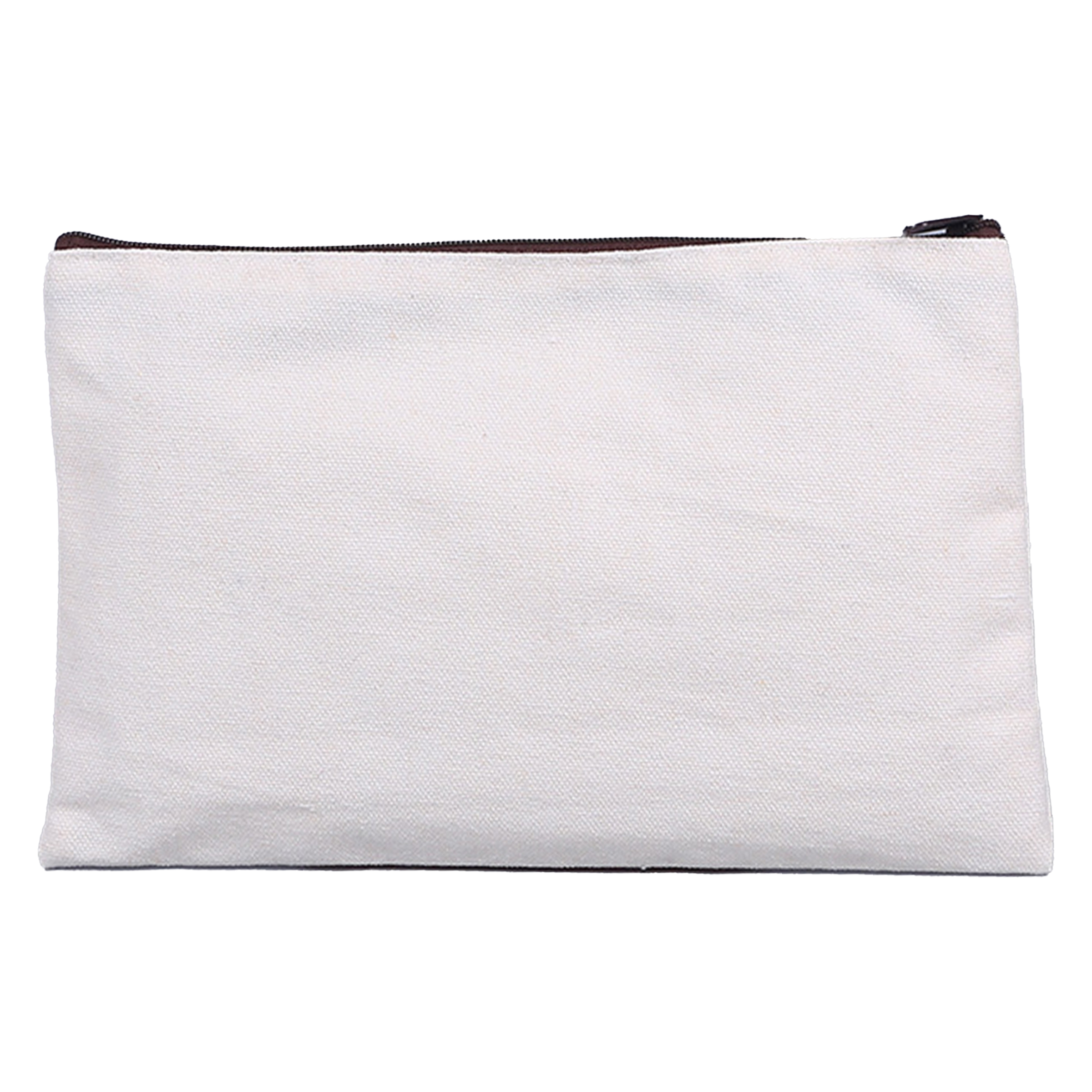 Canvas Blank Customizable Zipper Bag 9