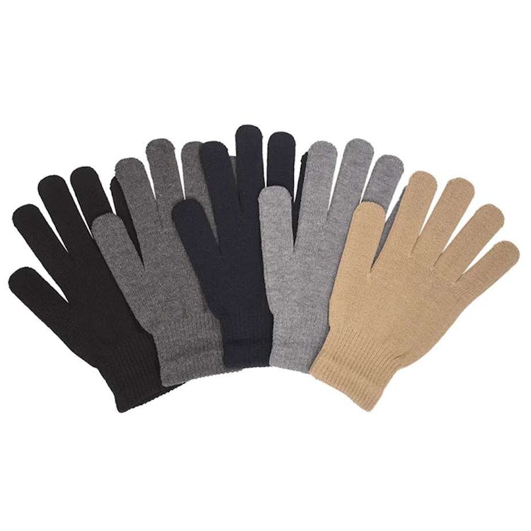 Men's Magic Gloves - 5 Solid Colors One Size Fits Most 3