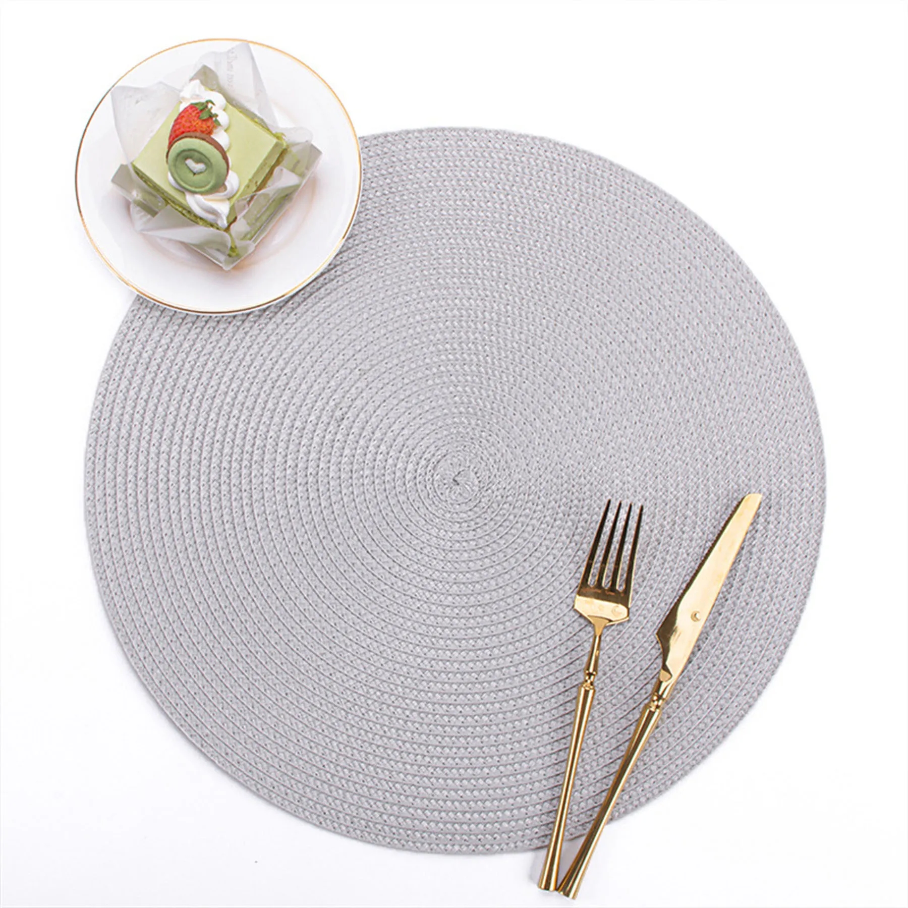 Round Hand Woven Place Mat 26
