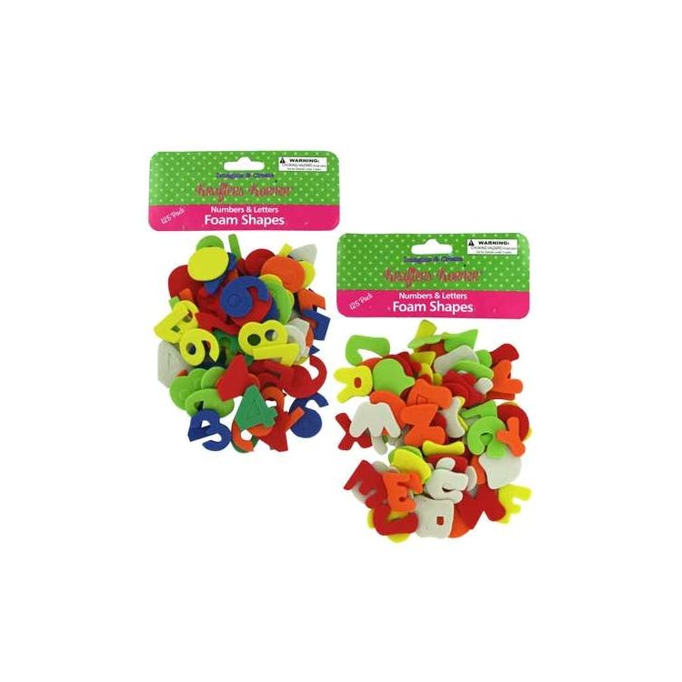 Numbers & Letters Foam Shapes Set 125Pk 3
