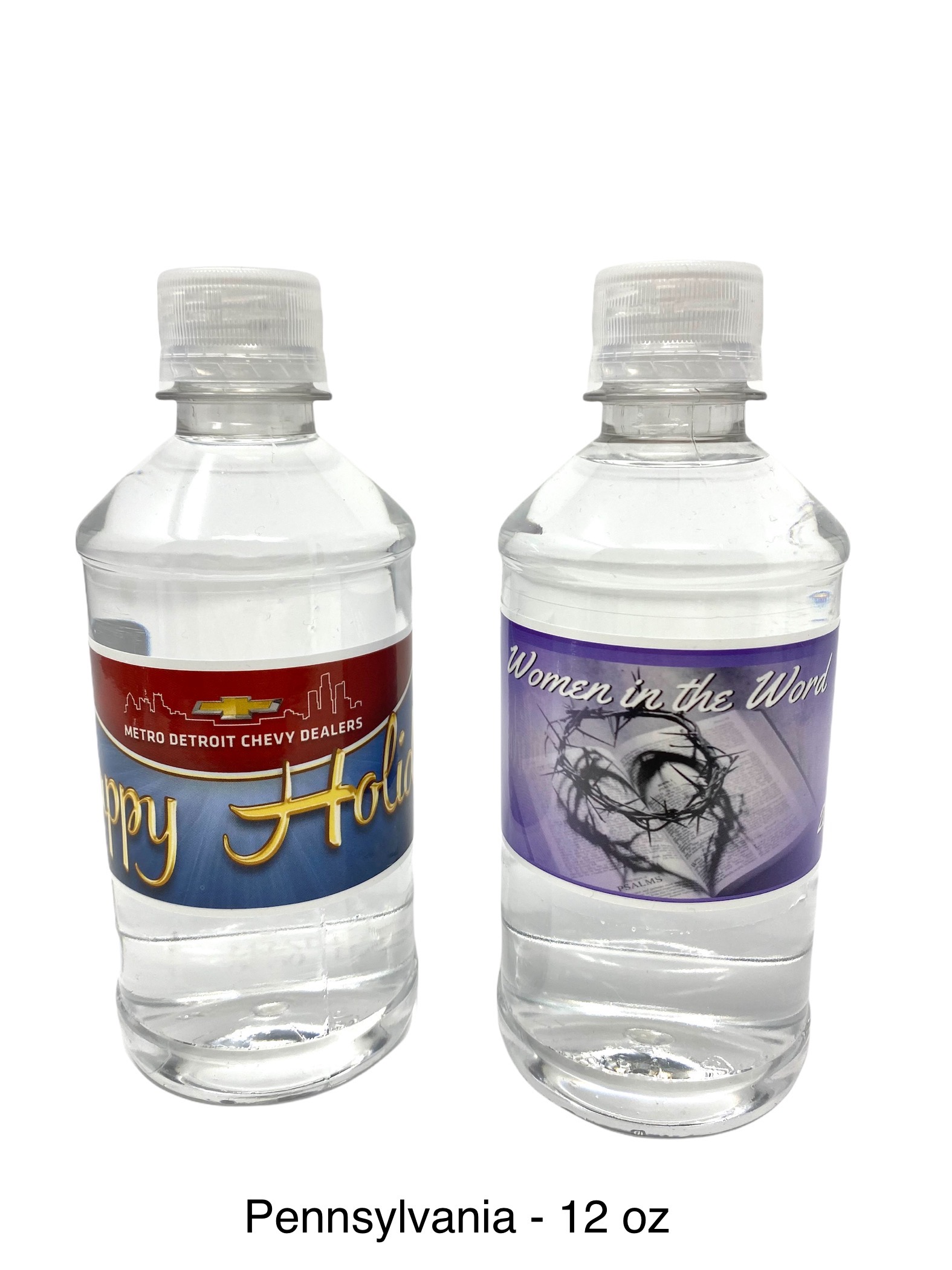 Custom Label 12 oz Bottled Water 2