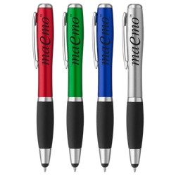 Curvaceous Stylus Ballpoint With Light