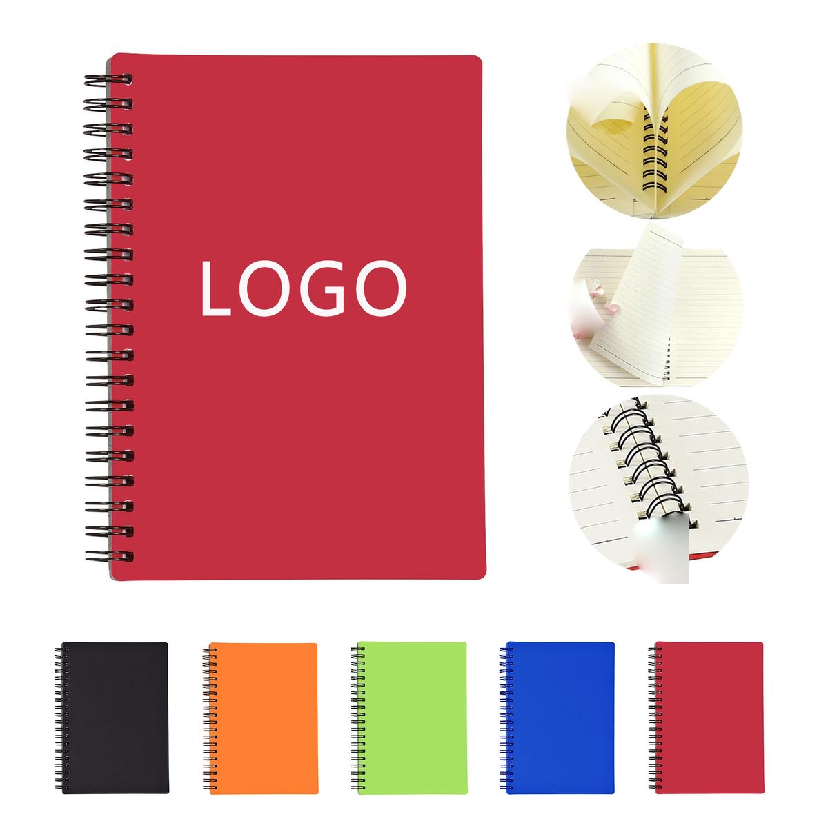 Ruled Lines Spiral-Bound Notepad Notebook 7