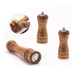 5" Salt/ Pepper Oak Wood Mill Grinder