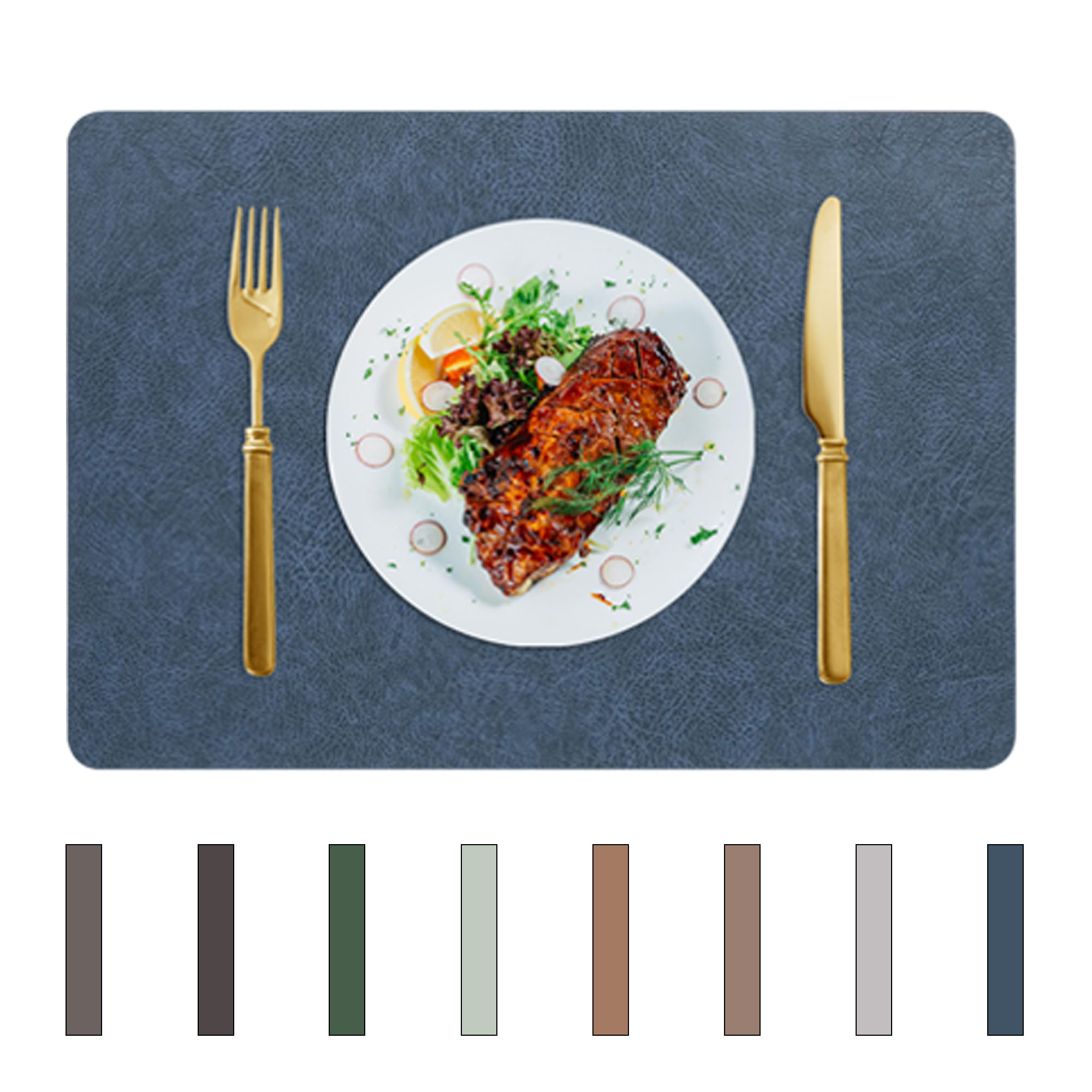 Cowhide Pattern Heat-Resistant Placemat 2