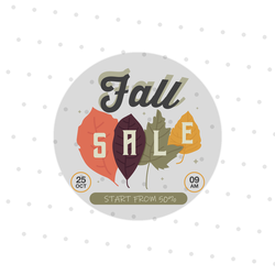 6" Circle Window Cling