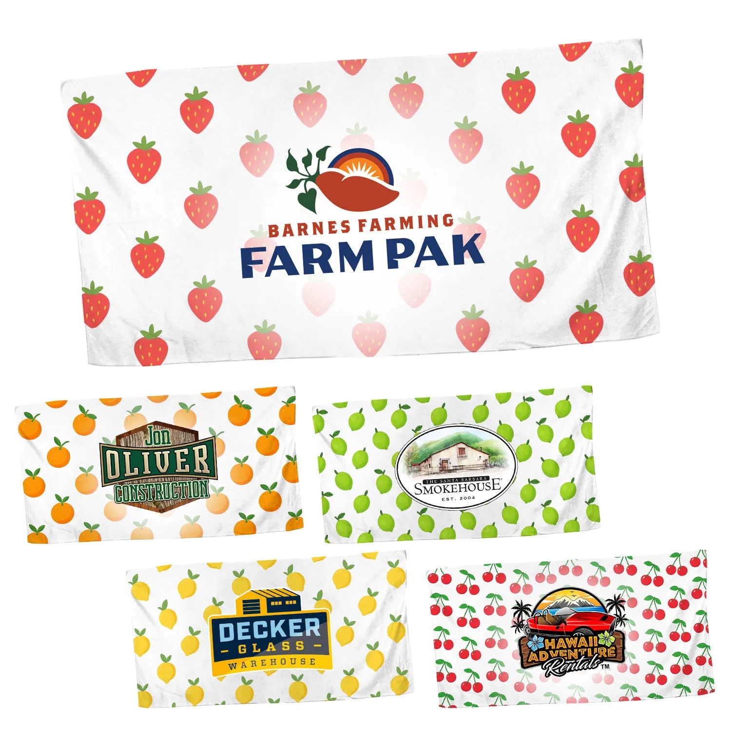30 X 60 FULL COLOR FRUITY TOWEL 2