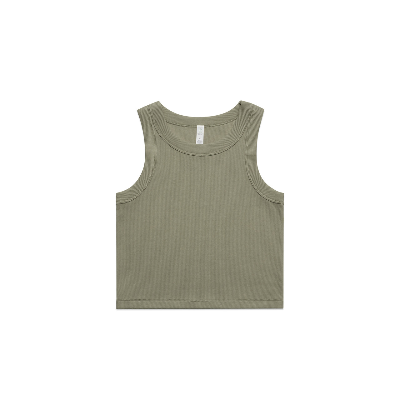 Wo's Organic Rib Crop Tank | 4064G 77