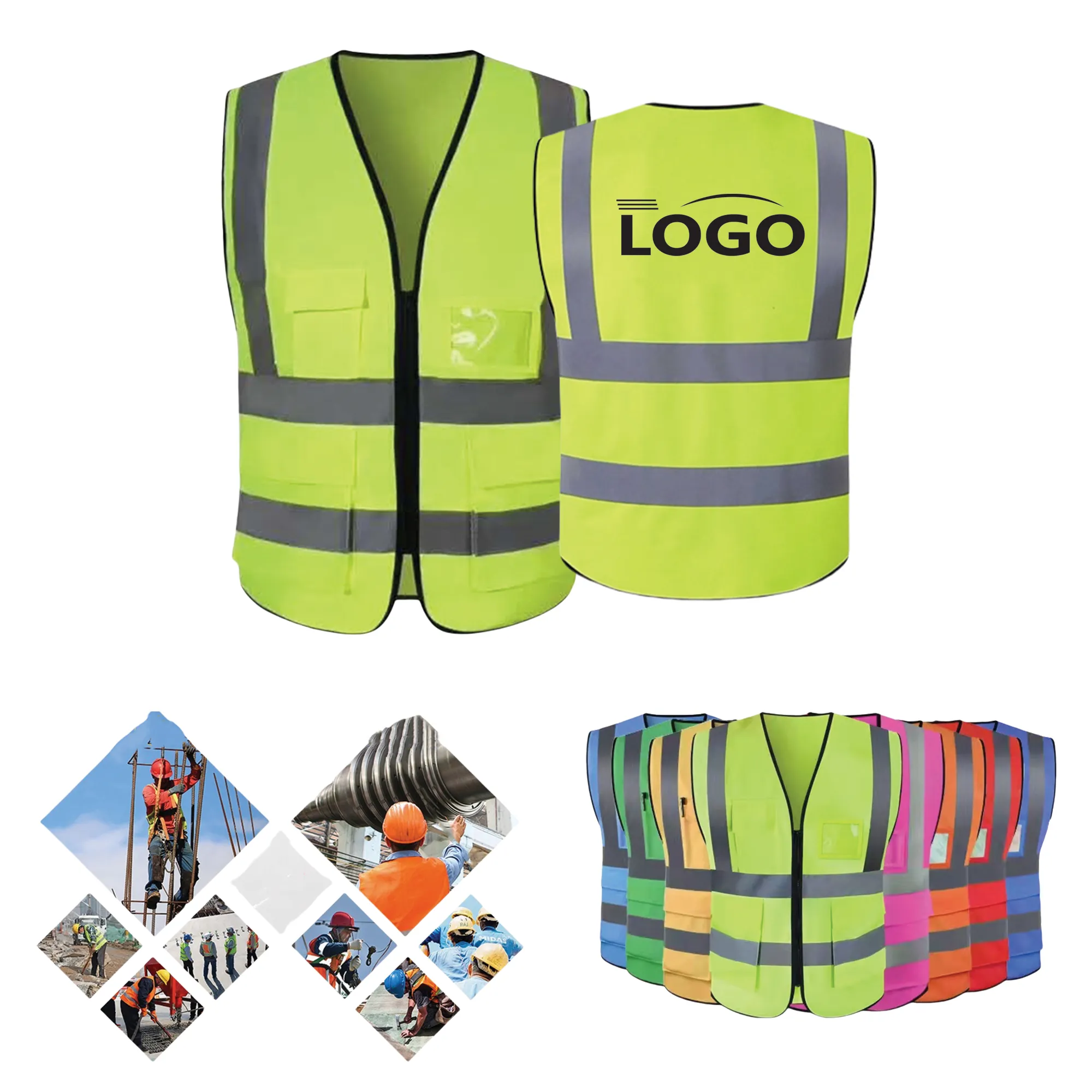 High Visibility Safety Reflective Vest With Pocket 3