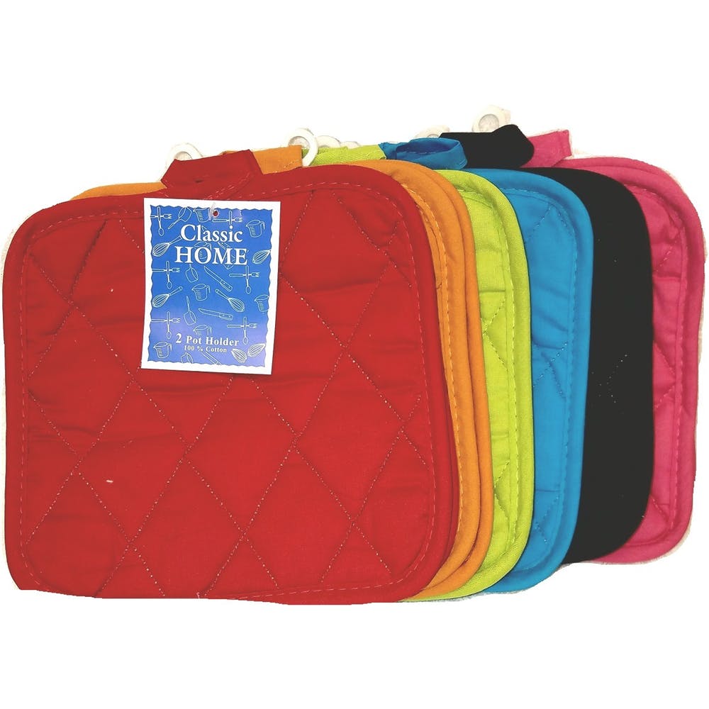 Bright Pot Holders - Assorted 8" x 8" 3