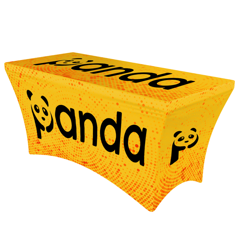 24hr 6' Stretch Table Cover Fully Dye Sublimated *6FTDGSPANU Visual Textile Table