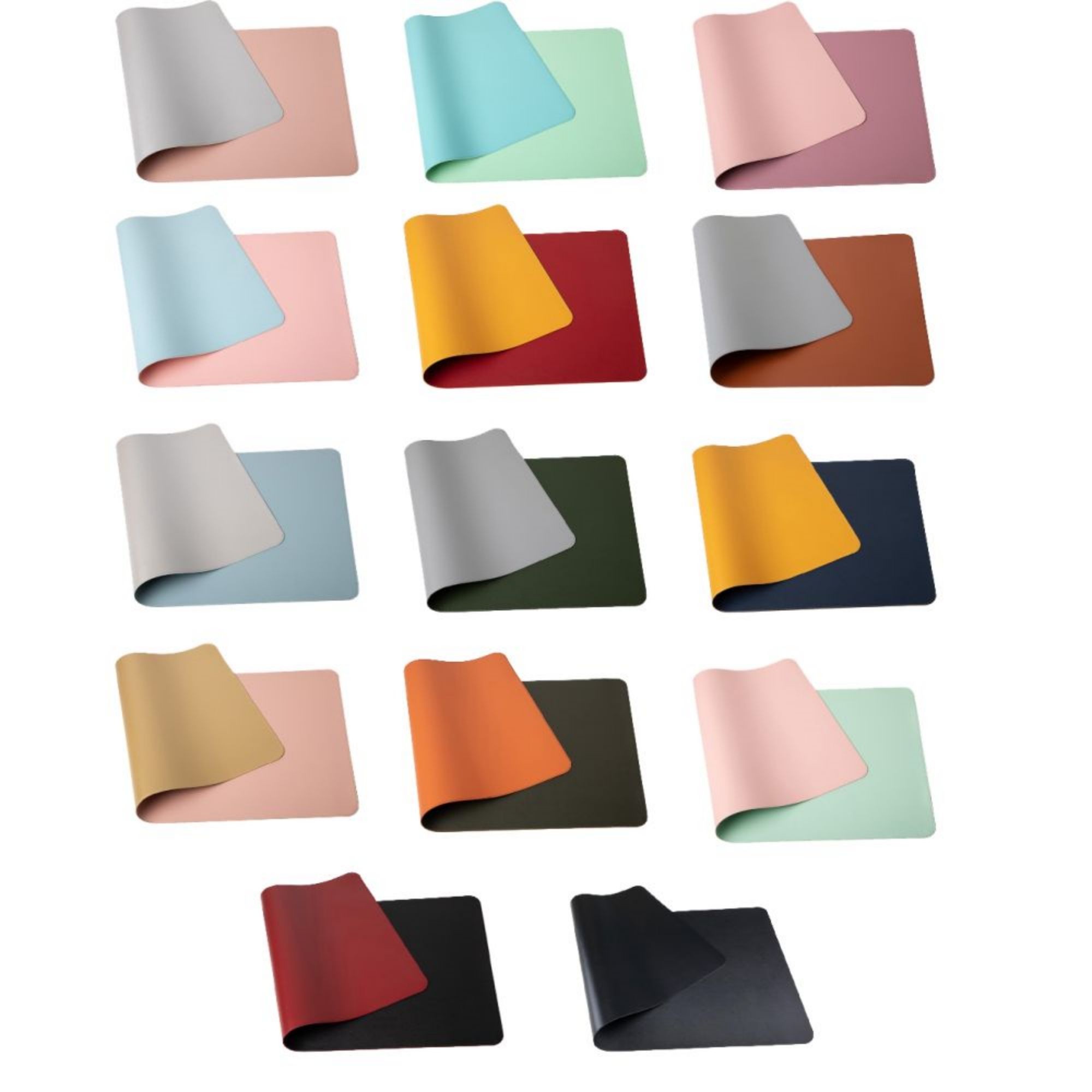 Double Sided Larger Colorful PU Mouse Pad 6