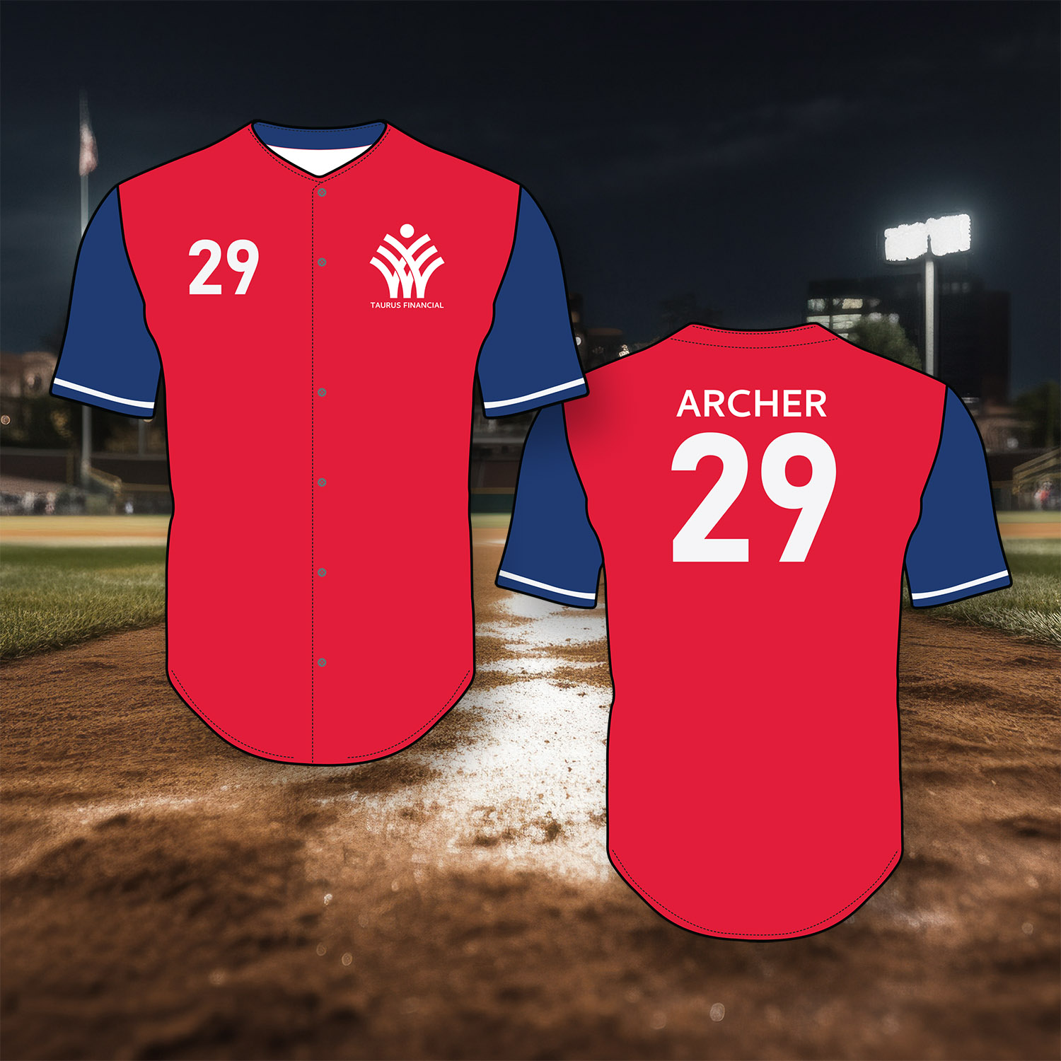 EPICOLOR Button Down Baseball Jersey 4