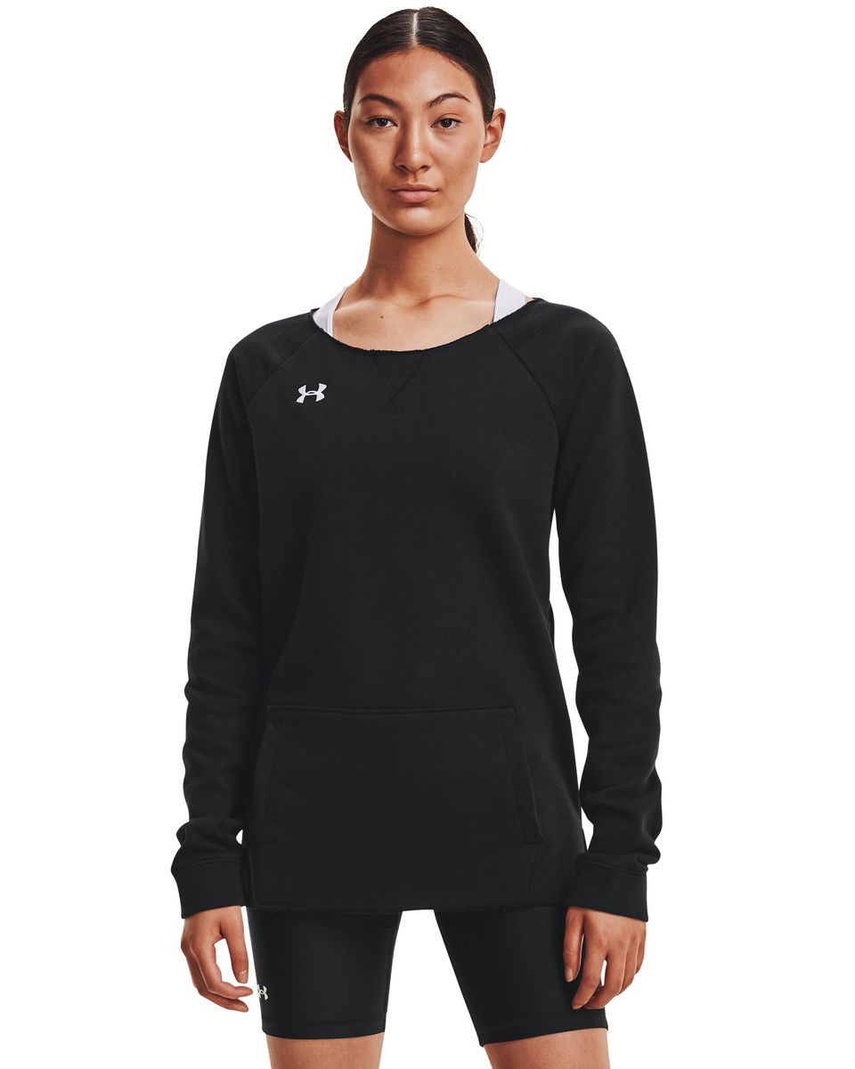 Women's UA Hustle Fleece Crew  14