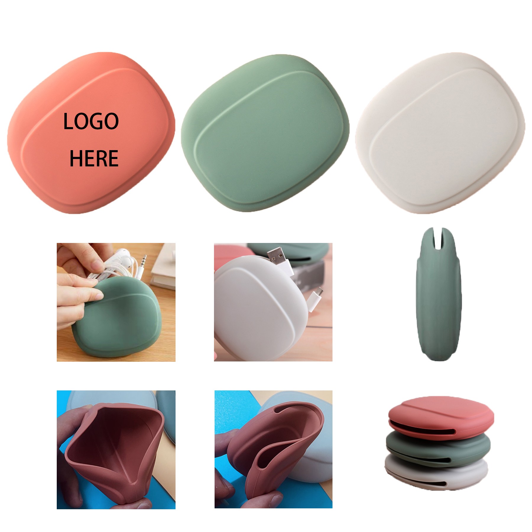 Silicone Earbud Pouch
