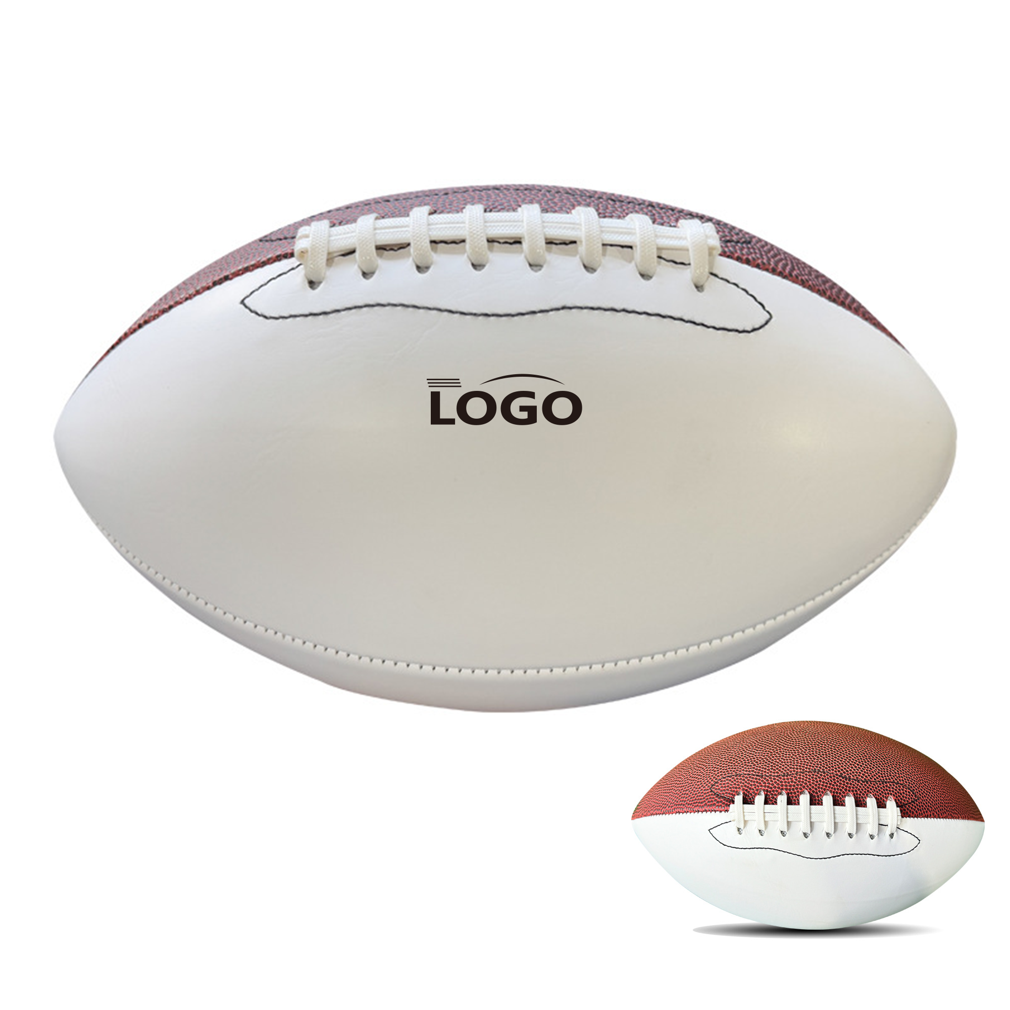 Customizable White Football for Training and Games 3