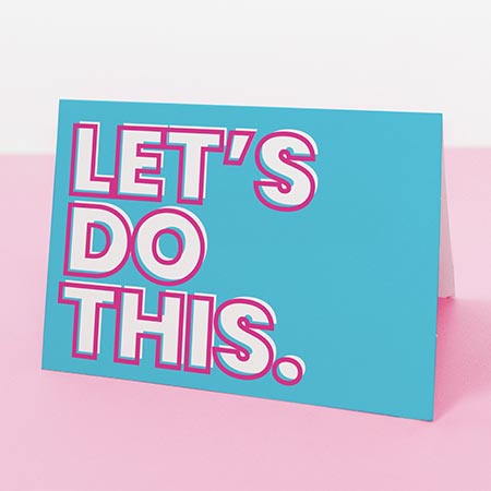 Just because greeting card