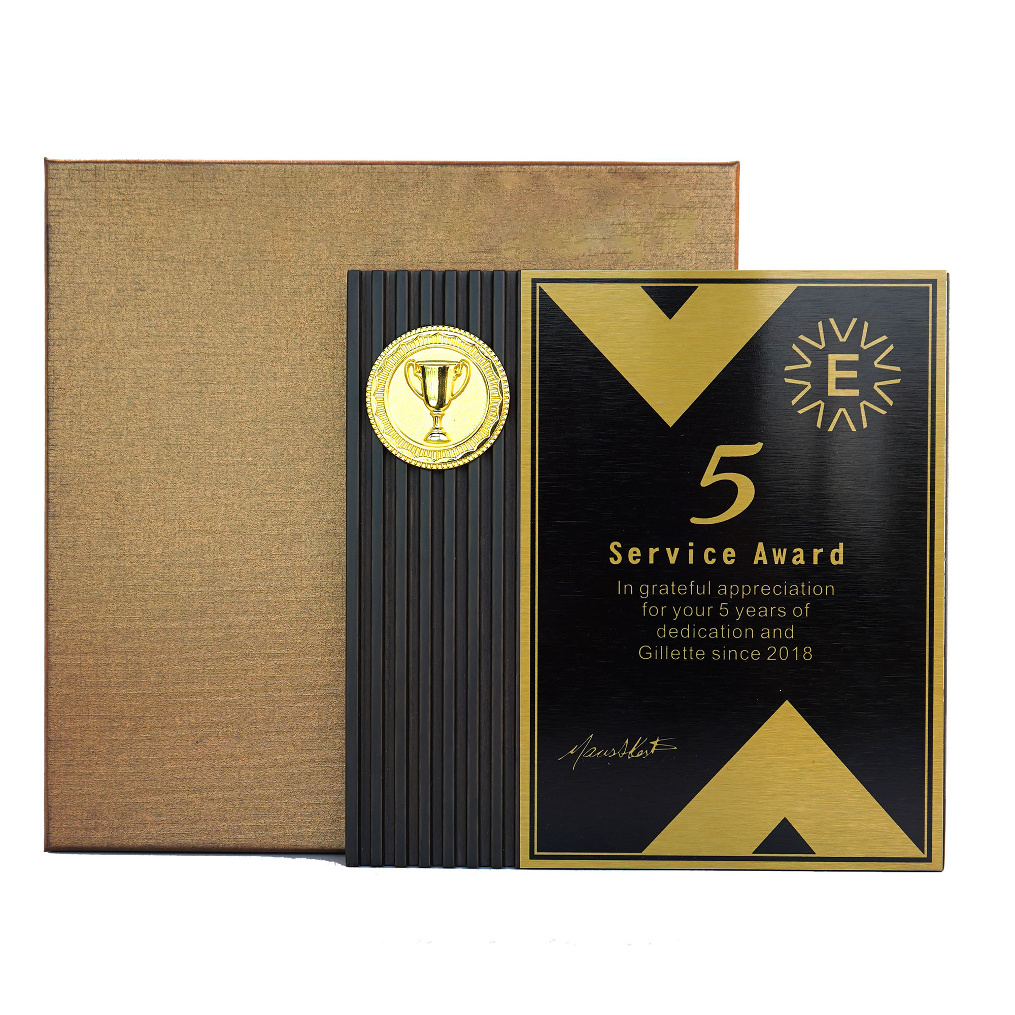 Wood & Metal Award Plaque