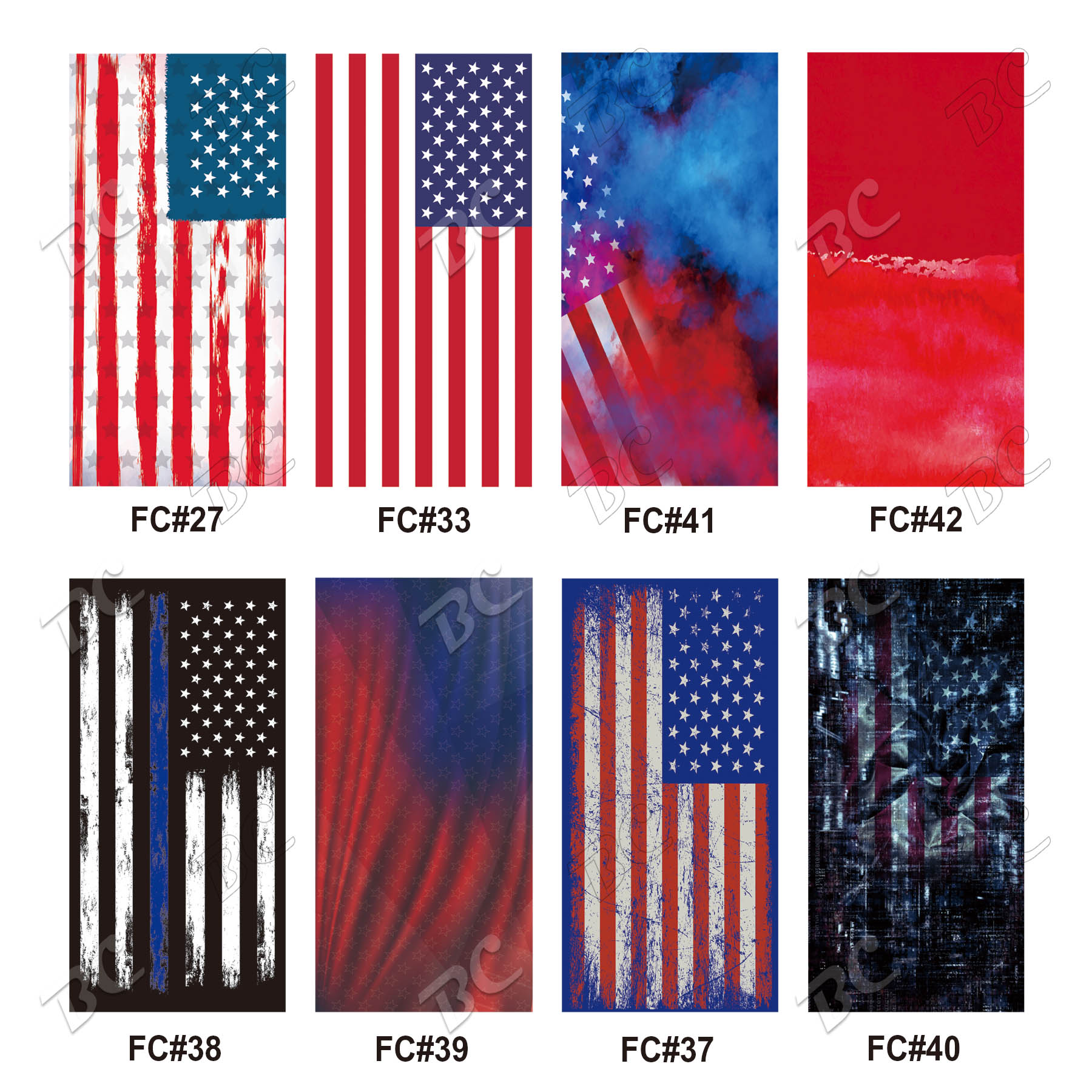2 Layers Moisture Wicking Seamless Custom Bandana/Sport Scarfs/Gaiters 11