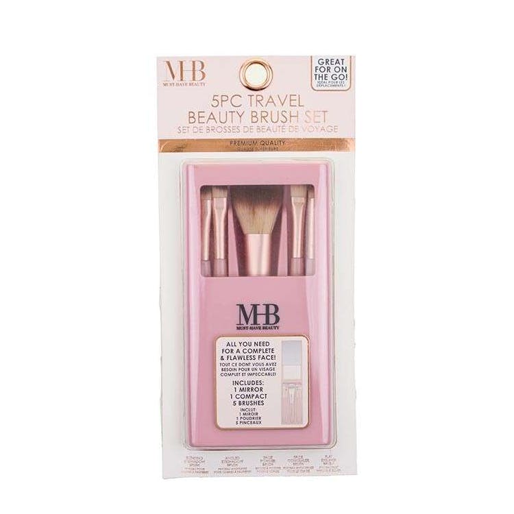 Mini Travel Makeup Brush with Compact Sets - 5 Piece 2