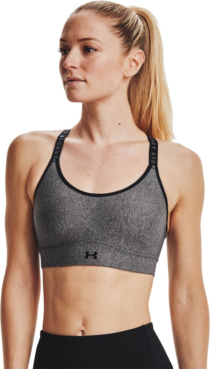 UA Infinity Mid Heather Cover Women's Sports Bra 16