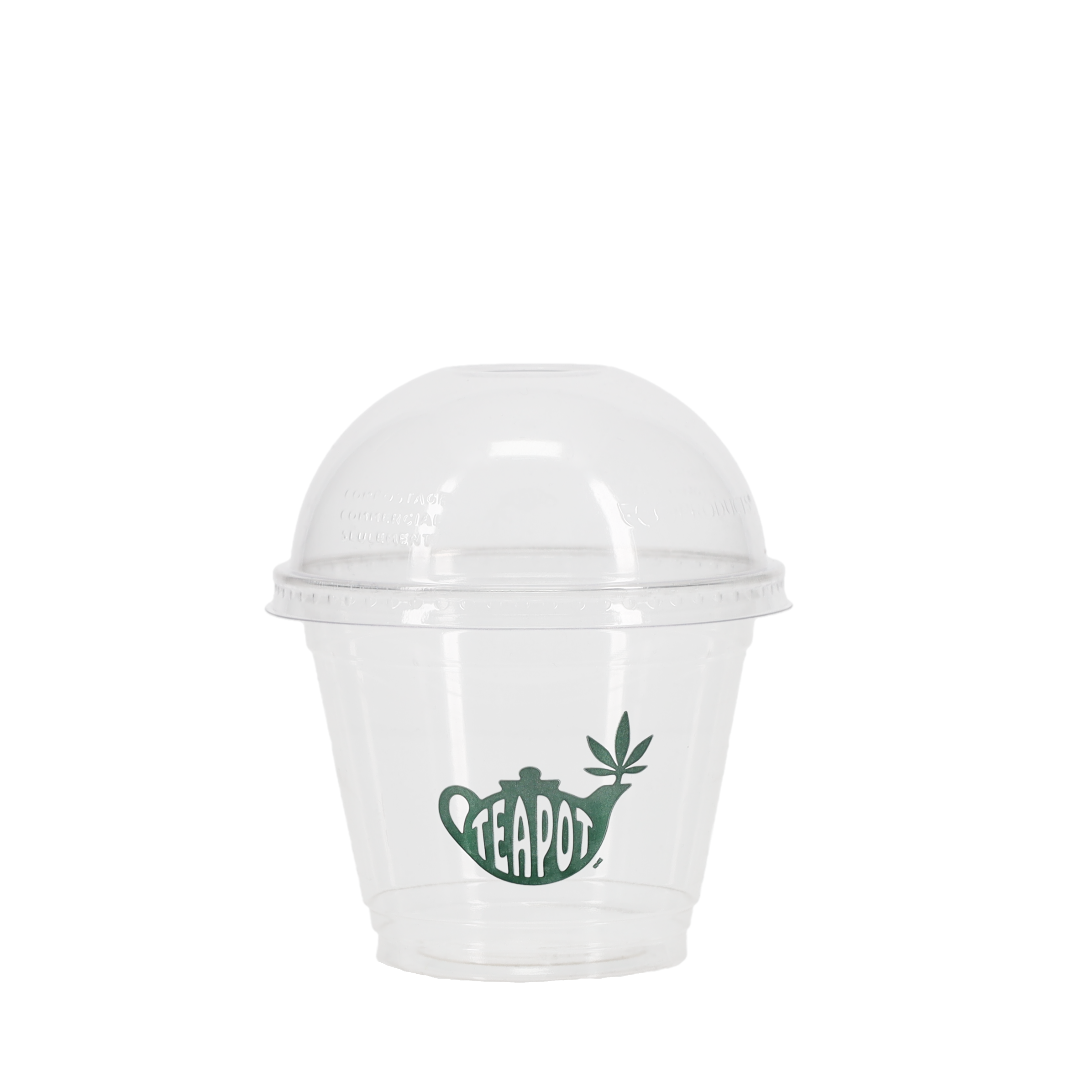 9/12/16/20/24 oz PLA Eco Cup Open Domed Lid Clear 6