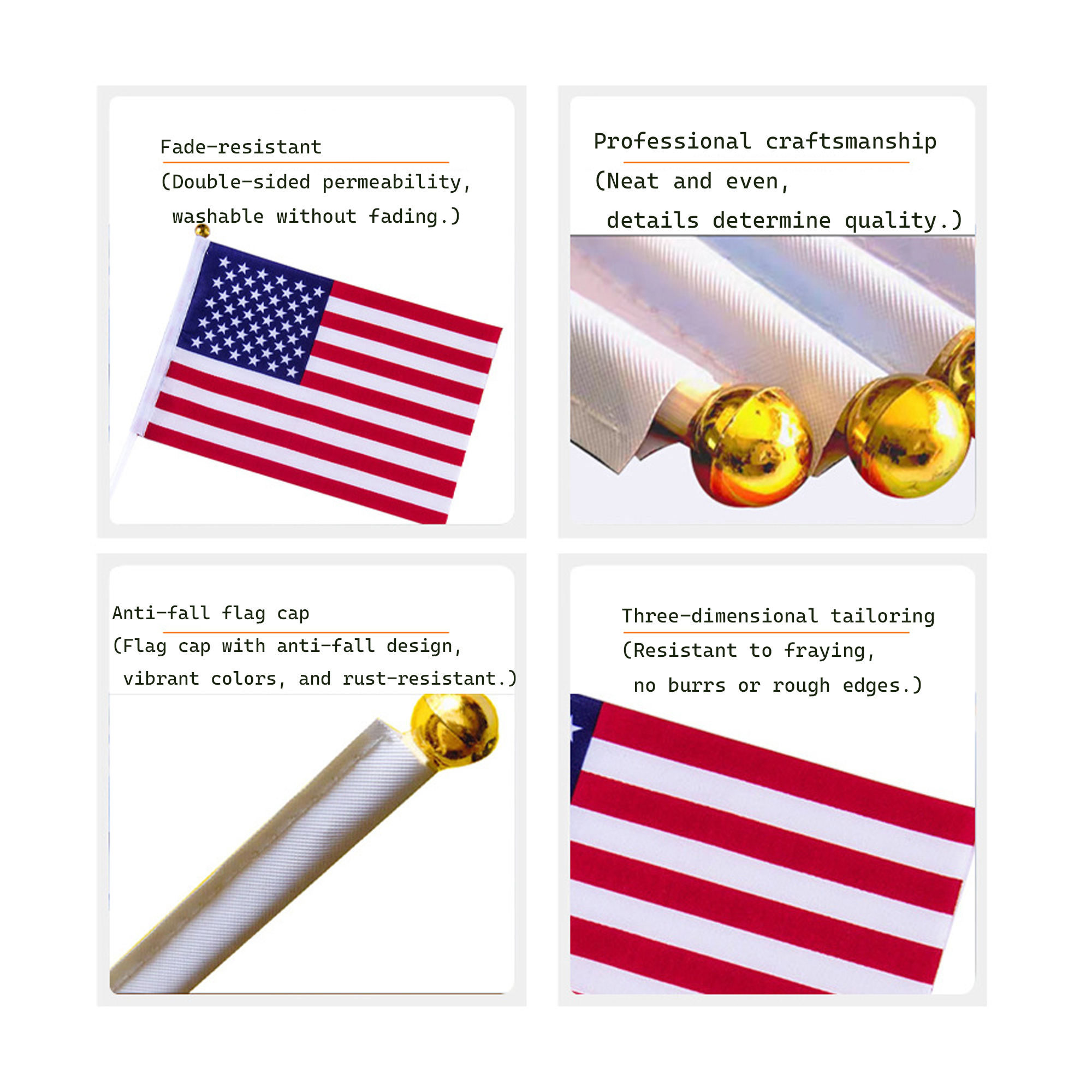 Pocket Size Hand Flag ?C Parade or Party Use 6