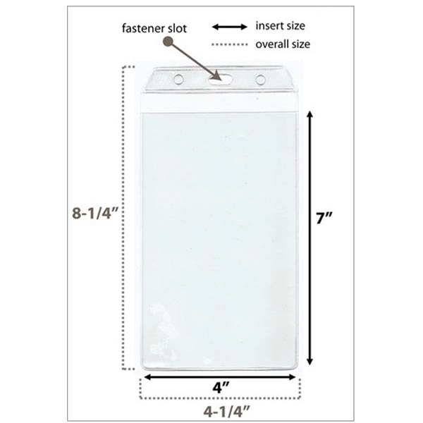 Large Badge holder - Vertical