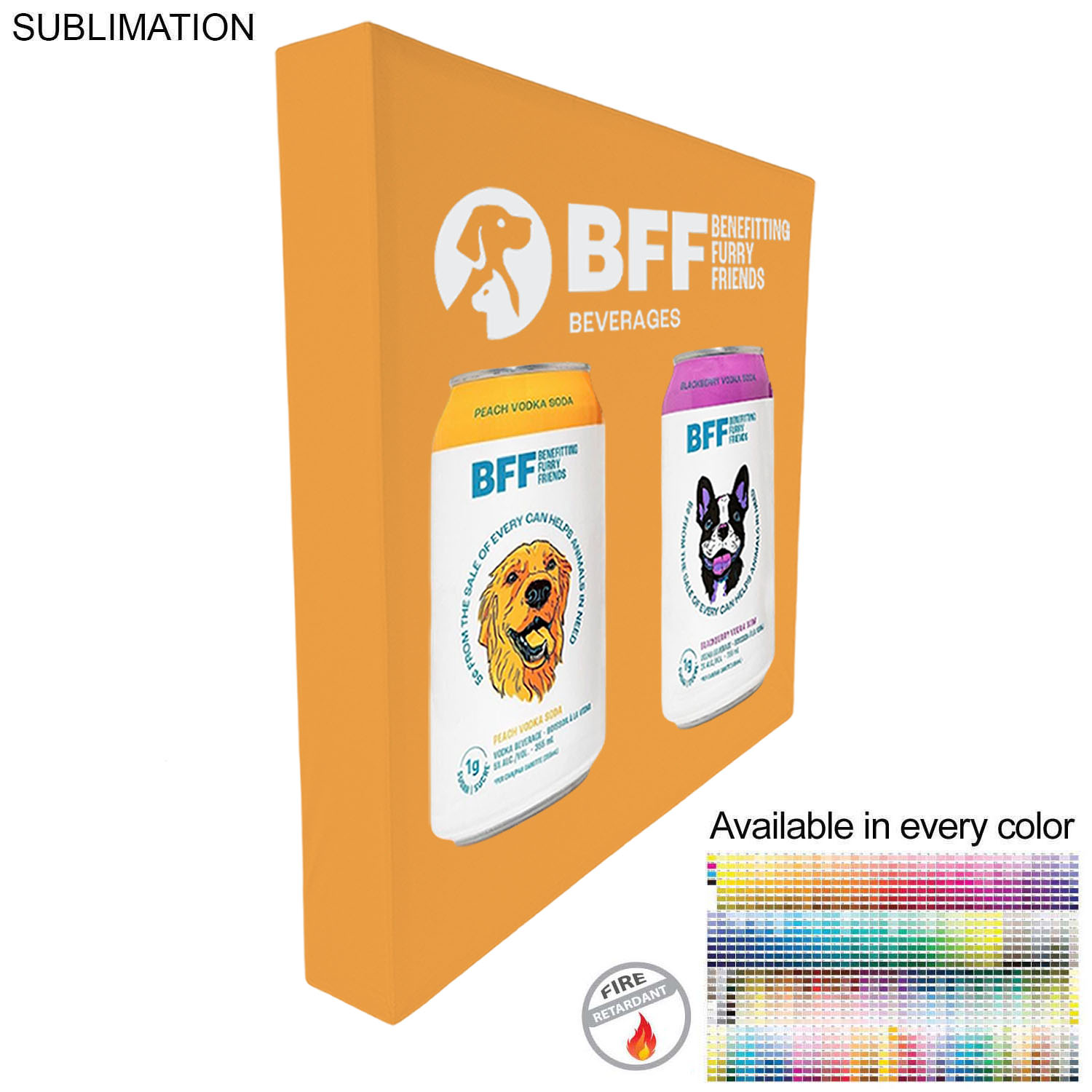 Tradeshow booth package Ultra, 10' Straight Wall Display with Wrap End Caps & Premium 8' tablecloth 22