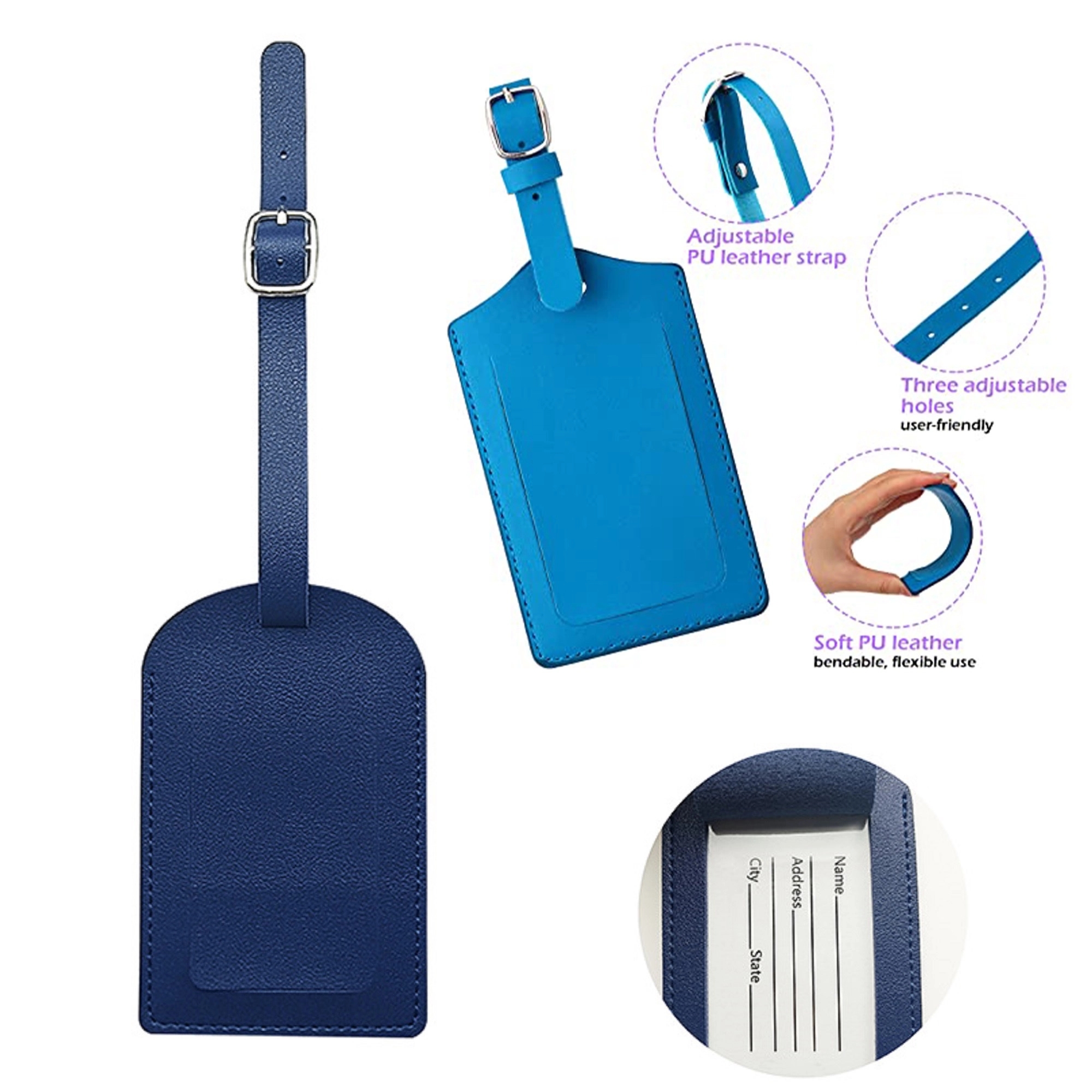 PU leauth Luggage Tag 8