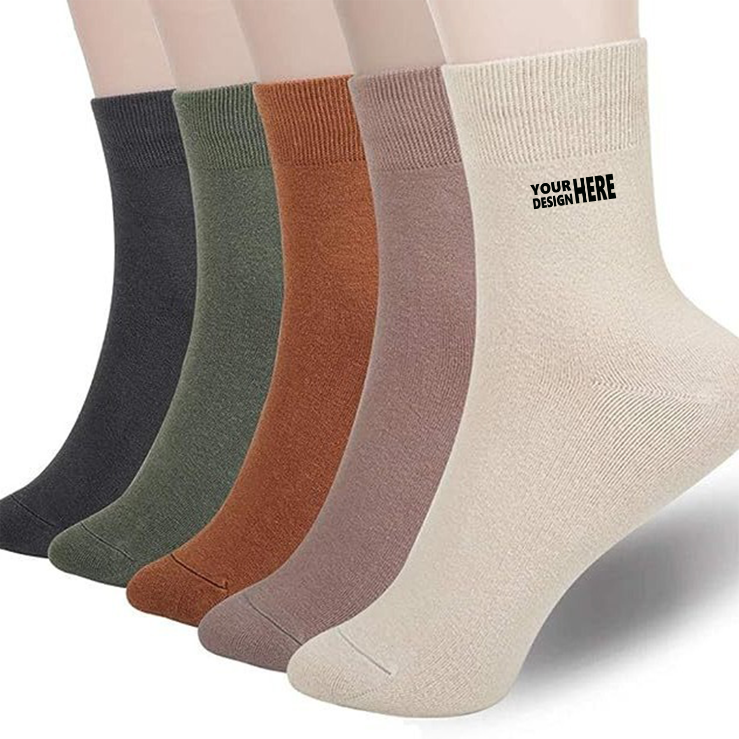 Seamless Cotton Blend Socks for Everyday Comfort 2