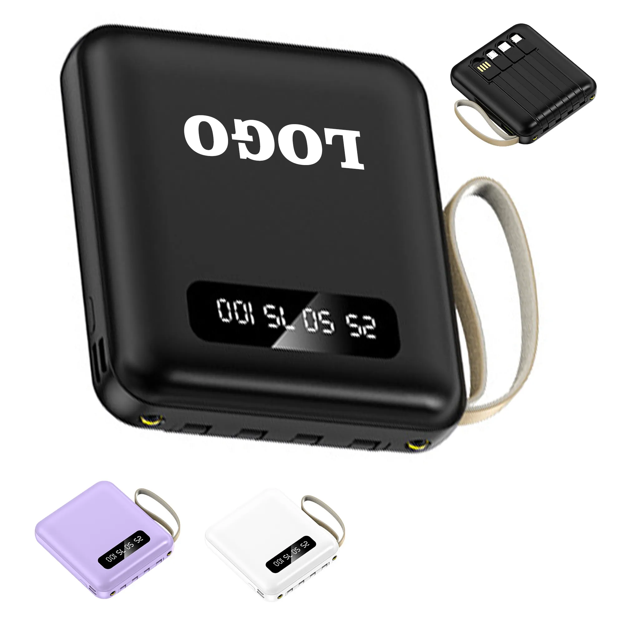 10000 mAh Mini Portable Digital Display Power Bank 4