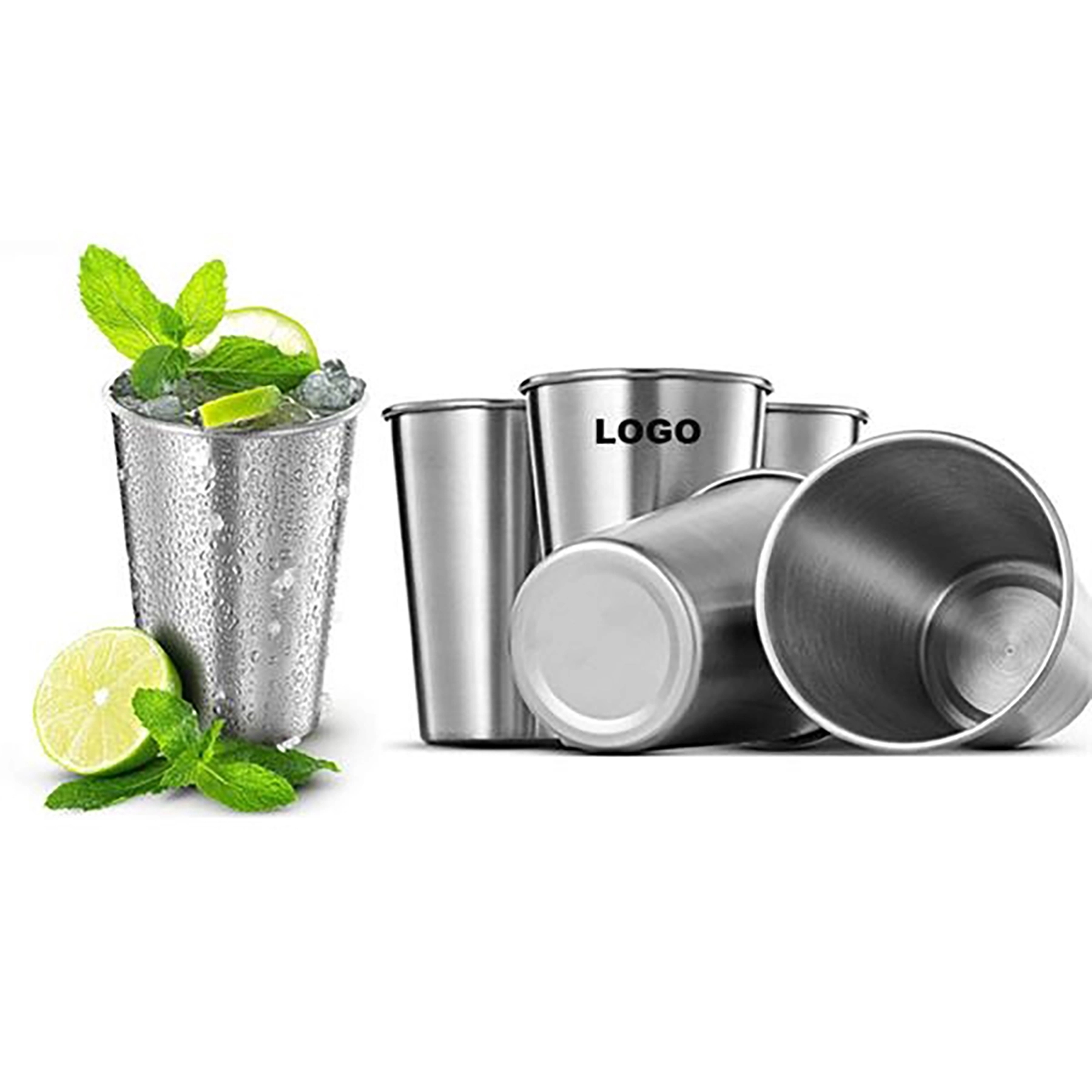 MOQ50Pcs 17 Oz Stainless Steel Pint Cups