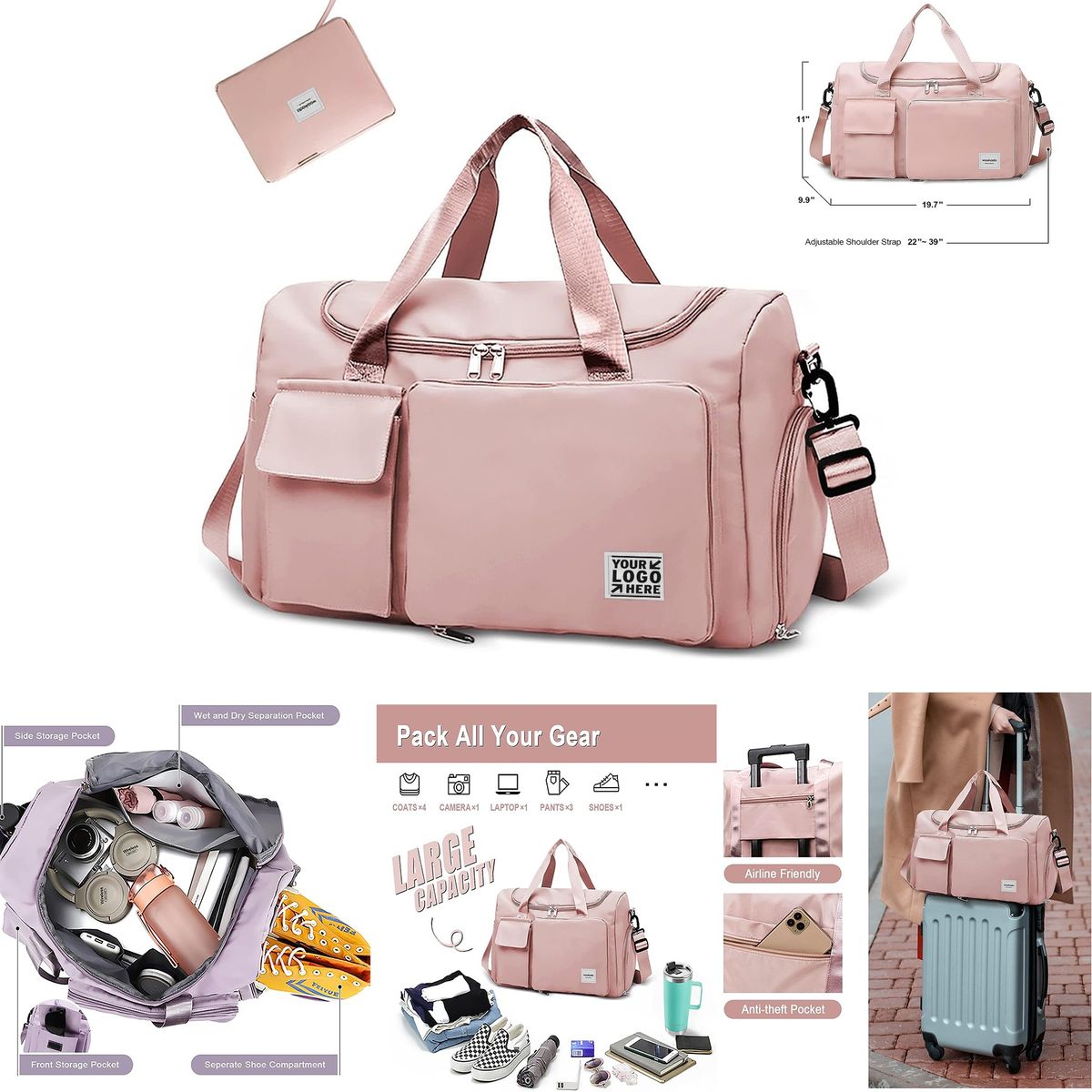 Foldable Travel Duffel Bag