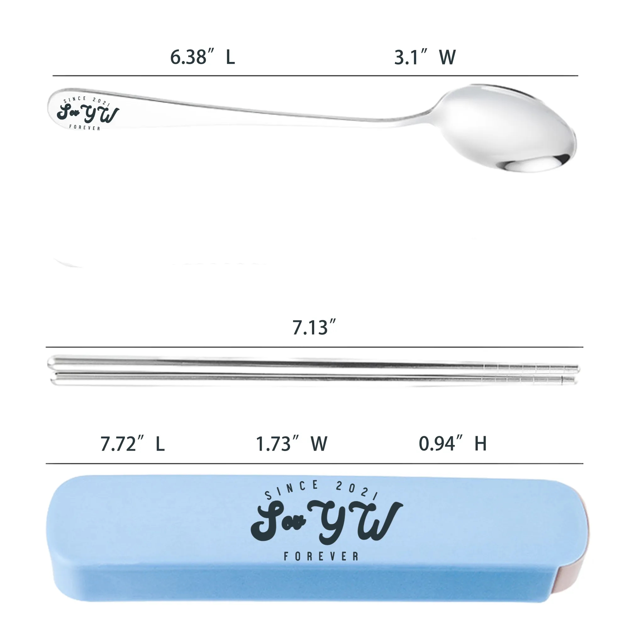 Portable Pull-Out Tableware CutleryTableware 2 Piece 10