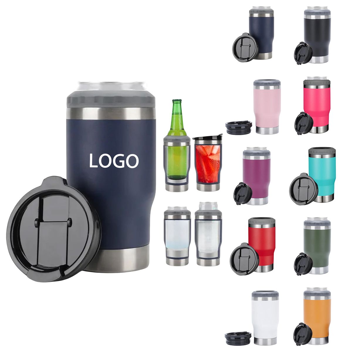 4 in 1 Stainless Steel Can Cooler