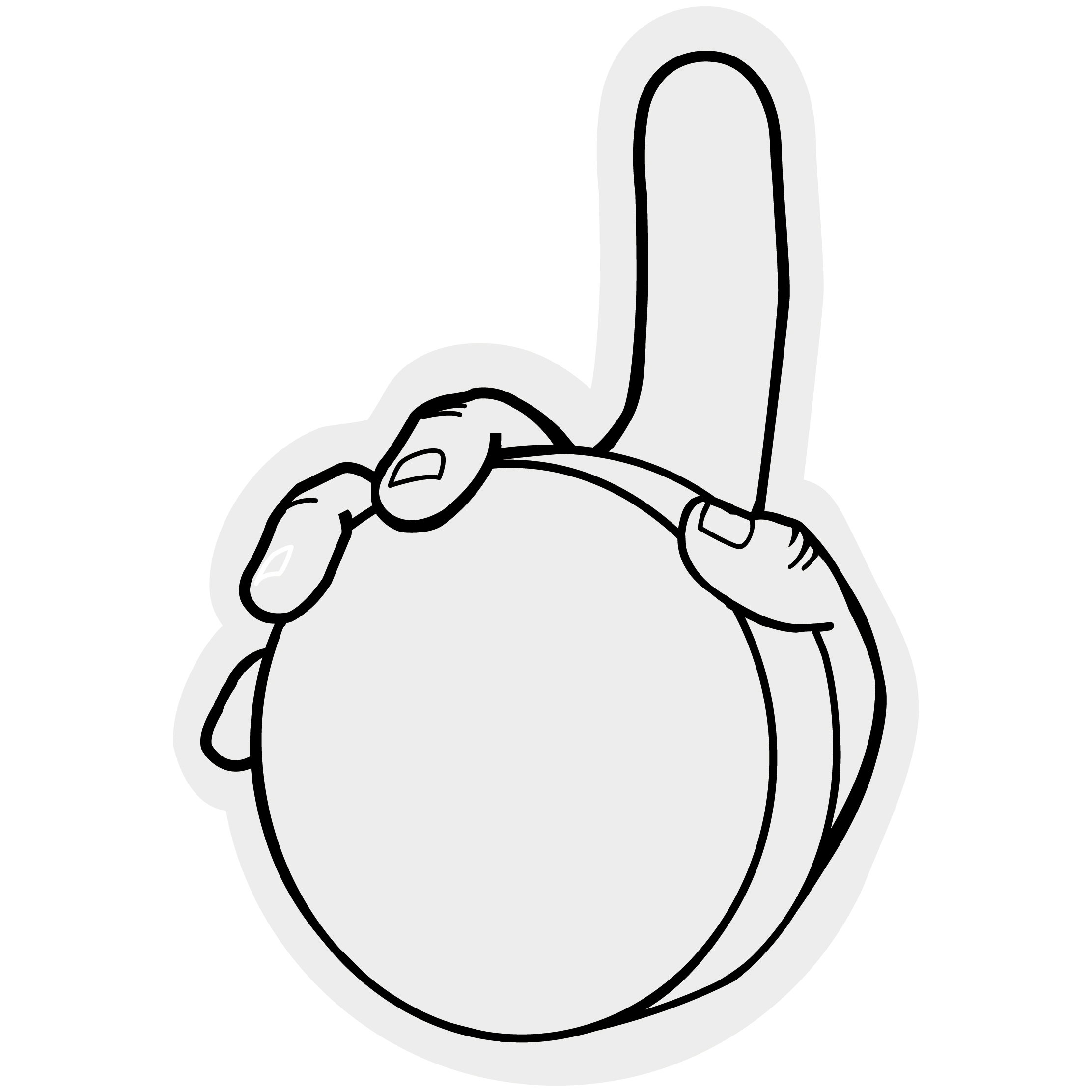 Hockey Puck Hand 76