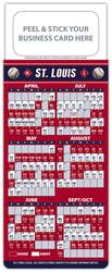 Baseball Schedule Magnet - Peel and Stick Business Card (3.5x9)